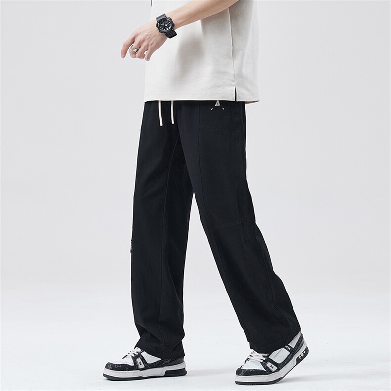 修身显瘦休闲裤男夏季2025新款宽松直筒垂感阔腿裤潮DY5020-P67,男装休闲裤,电商A178-1