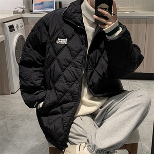 冬季oversize美式复古衣外套加厚袄潮牌菱格服男 W6312-P78图片