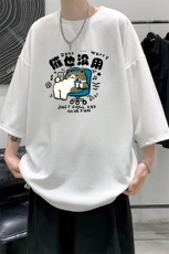 冰丝七分袖t恤男大码五分袖男短袖男中袖Q11403-P30，男装T恤，电商A040