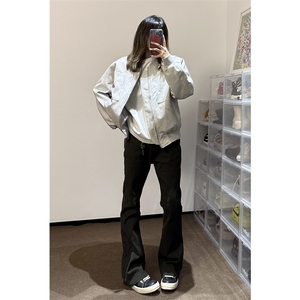 GOSNACE秋季短款夹克潮棒球服外套男女同款DY195-P80网图图片