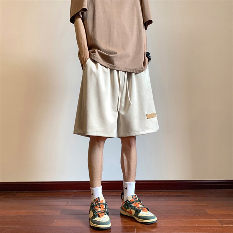 230g重磅麂皮绒短裤男大码休闲五分裤M-5XLFSDK03P30严控48,男装牛仔裤,电商B219B
