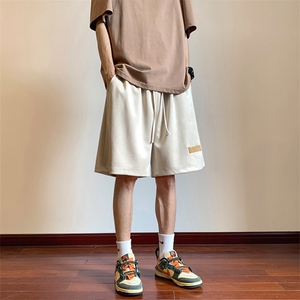 230g重磅麂皮绒短裤男大码休闲五分裤M-5XL FSDK03 P30严控48图片