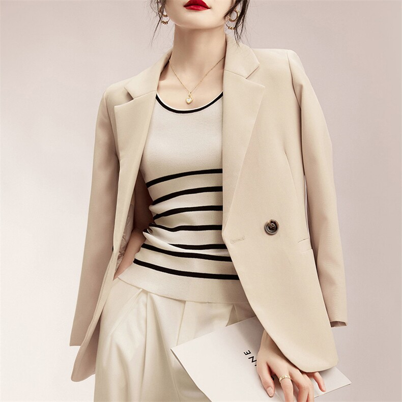 夏天休闲简约百搭条纹吊带女款,女装背心吊带,挚尚羊绒