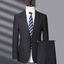 2023秋季中老年男装爸爸西服套装商务休闲西服MNSA1578-P290图片