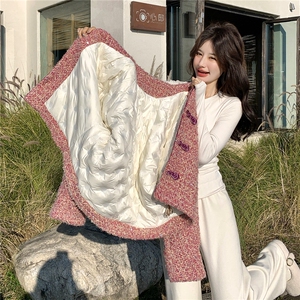 老标90白鸭绒小香风羽绒服（配真毛领）W636 P355 K498图片