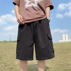 休闲ins短裤夏季宽松工装运动百搭韩版潮流ins潮牌阔腿五分裤P35，男装休闲裤，星座1116-2