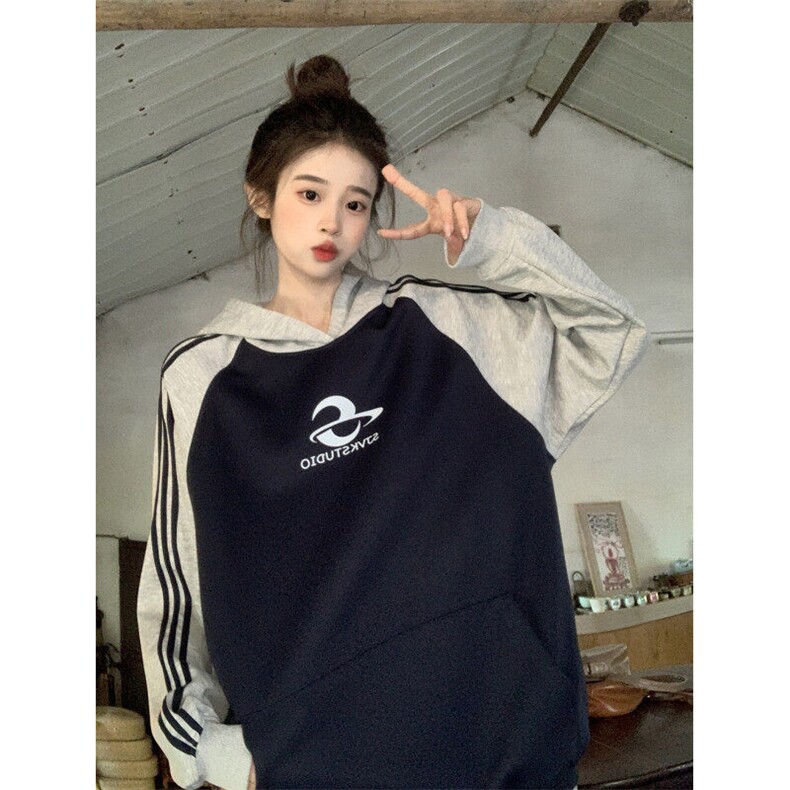 EE089-P65卫衣男女情侣薄款2024宽松印花外套连帽韩版上衣200斤,女装短外套,星座911-3