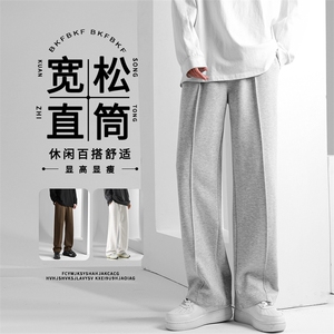 加绒加厚宽松潮牌阔腿休闲裤子男生WK70-1常规特批25加绒特批35图片