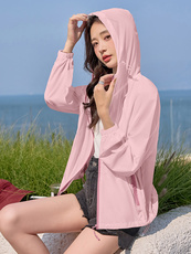 休闲时尚防晒衣女2025夏季新款户外透气轻薄外套宽松高品质防晒服，女装防晒衣，以桐