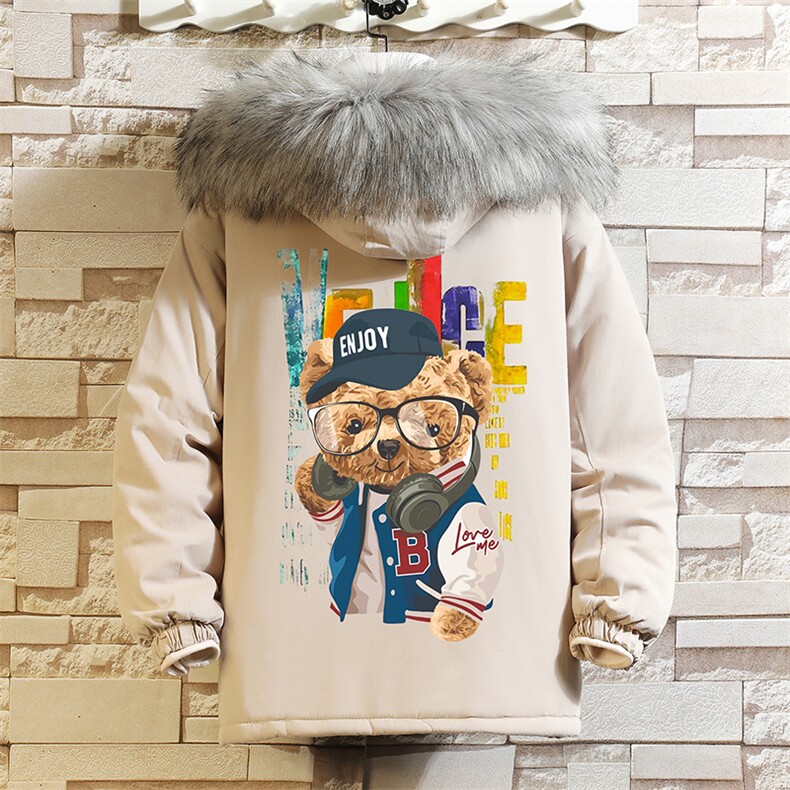 MM48211-P130冬季大毛领衣男士大码加厚袄男服砖墙,男装棉衣,电商A040A