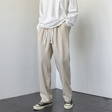 HK2455-P45加绒55春秋男士宽松直筒休闲裤垂感西装裤男大码小西裤，男装西服套装，星座217-2
