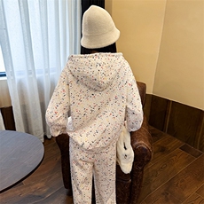 女春季新款外套彩色卫衣阔腿裤两件套，女装套装/套裙，江南