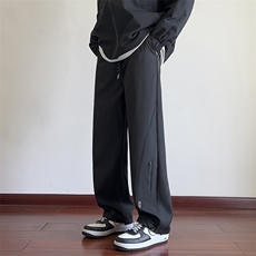 秋季冲锋裤男防水男士休闲裤男宽松束脚直筒长裤A266-KZ8022-P35，男装休闲裤，电商A266