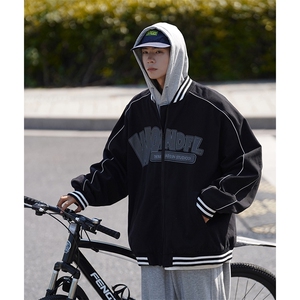 EQ110 cityboy发泡字母印花棒球服外套男2024新款秋装夹克 P108图片