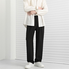 垂坠感西裤男款秋季港风高级感痞帅大码宽松直筒裤子K35/P44，男装西裤，星座506