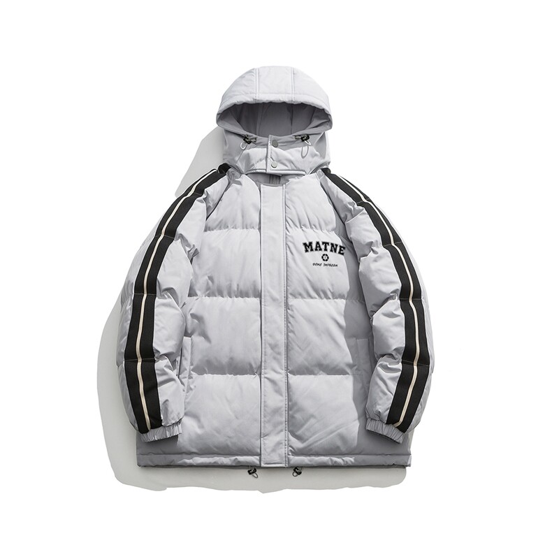 白底23冬季百搭宽松字母印花潮流棉服卫衣MY53031特批P95控158,男装棉衣,电商A247-1