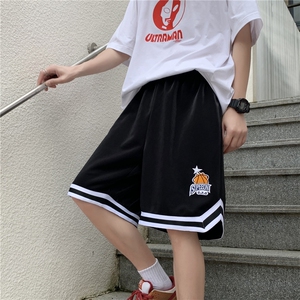 2026夏潮ins字母印花休闲卫裤男时尚五分短裤B299-X5221-P45限59图片