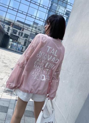 ZCL611欧洲站夏季新款2021欧货女装蕾丝拼接宽松防晒衣,女装,L·H·X