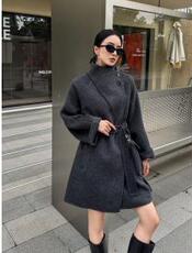2025新款背包短款羊毛双面大衣，女装毛呢外套，宸诺服饰