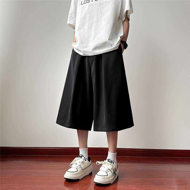 2025夏装冰丝七分裤男士宽松七分西裤中裤DK603-P40,男装休闲裤,电商042