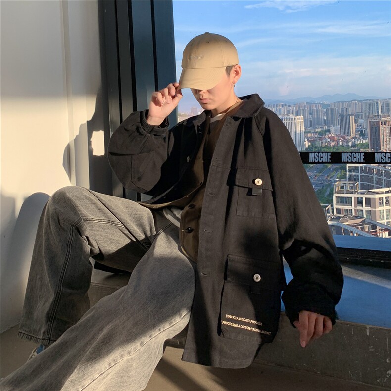 26春季新款工装韩版潮流复古男女夹克外套上衣JK52/P30,男装夹克,星座202