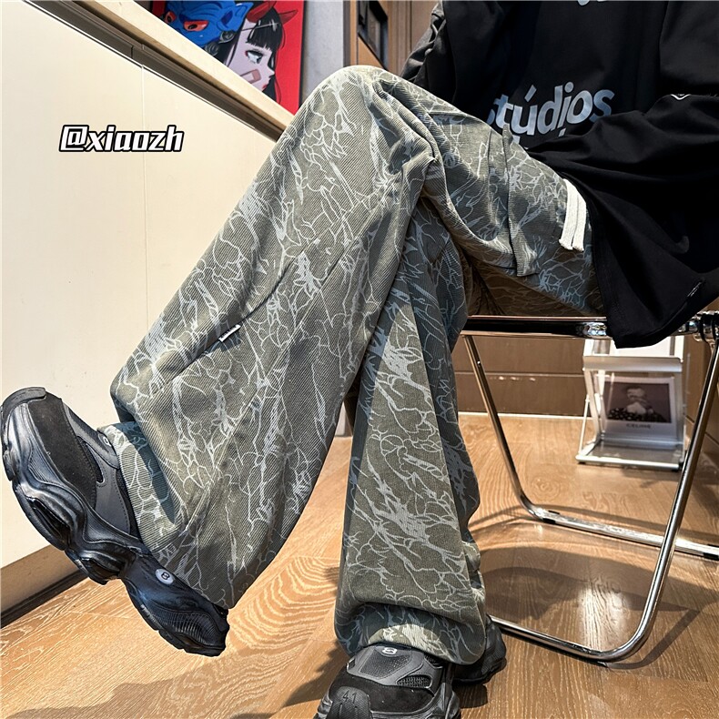 XZ616秋季新款重磅灯芯绒闪电纹工装破缝长裤TY1033特P40控78,男装工装外套,星座512A（原616）