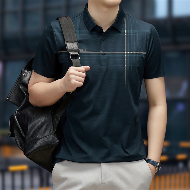 男装夏季新款保罗polo衫男短袖翻领美式商务带领半袖t恤男士薄款,男装Polo衫,电商B212（原钱塘6029）
