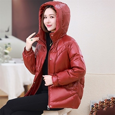 2024新款纯色连帽时尚休闲棉衣棉服【现货】，女装棉衣/棉服，婷思杰（原婷想服饰）