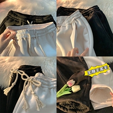 加绒加厚羊羔毛重磅裤子麂皮绒抖音品质休闲裤K5425-b315-P65控78，男装休闲裤，电商B315