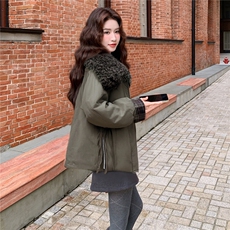 现货主推加厚羊羔毛休闲派克服1813款P245-K325，女装派克服，2B142