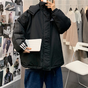 冬季棉衣男连帽潮牌棉服外套港风ins宽松潮流面包服  W2101-P70图片