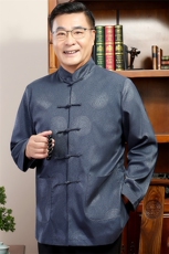 汉服老年人唐装爸爸秋冬爷爷外套夹克2022风男装YDC6001-P100，男装夹克，星座1105-3