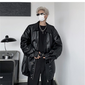 2026pu皮衣外套痞帅cleanfit机车服夹克美式短款上衣Y1023P68网图图片
