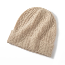 2025年时尚百搭通勤简约休闲厚款柔软羊绒帽，帽子，晨晟羊绒