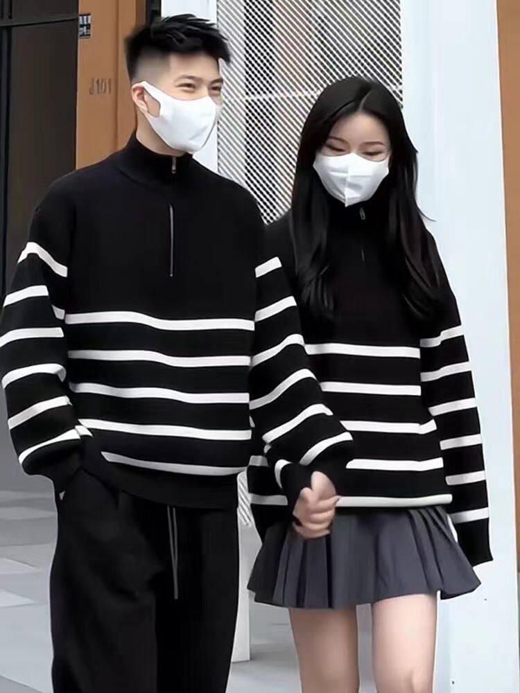 2025年秋季套头长袖青春流行圆领，男装羊毛衫，圣强羊绒