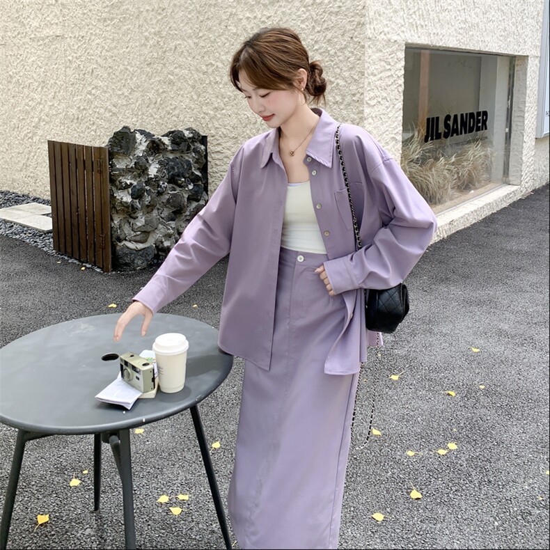 紫色两件套2C198-6506-P165K248,女装套装/套裙,2C198