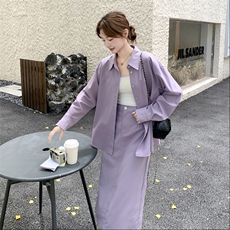 紫色两件套2C198-6506-P165K248，女装套装/套裙，2C198