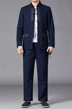 BAMJ-7807R钱塘2020-2秋冬季厚款羽绒中年男士休闲套装数据好P260，男装休闲套装，钱塘207-2