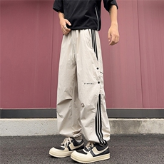 美式工装裤抽绳束脚冲锋裤男户外机能风登山运动休闲裤K0579-P43，男装工装外套，星座308B-1