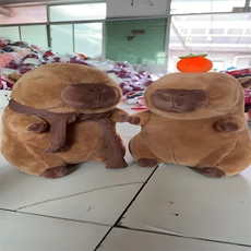 文德毛绒玩具 围巾水豚