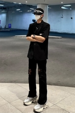 美式高街ins小众破洞牛仔裤货号K751P60，男装牛仔裤，电商A063