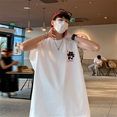 直播抖音得物品质重磅纯棉250克男无袖背心T恤T513P28控39，男装背心/马甲，电商C408(原B339-1)