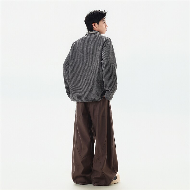 YK86135-P30加绒P35聚酯纤维秋冬季美式复古加绒长袖,男装卫衣,电商A086-1