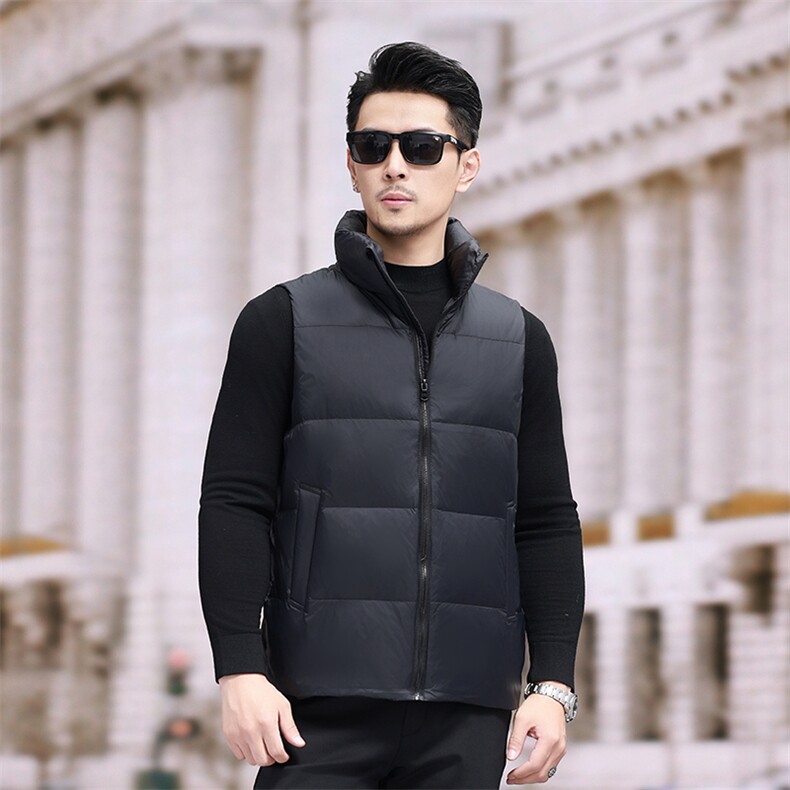 冬季羽绒马甲男外套2026年新款高端立领保暖羽绒服潮服马夹图片