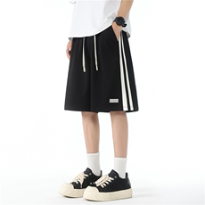 美式vibe条纹拼接速干设计感男运动短裤X416B-1-DK3122-特P25控58，男装牛仔裤，星座416B-1