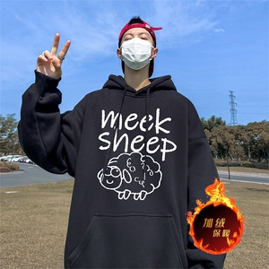 500克重磅秋冬美式加绒加厚卫衣外套DL1616常规特P35加绒特40图片