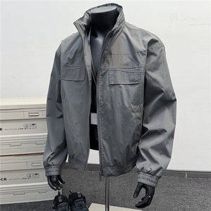 JK009假模 春季工装美式带帽游骑兵夹克 聚酯纤维(M-5XL)TP55图片