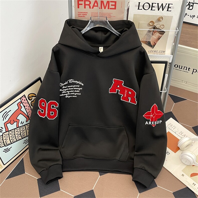 卫衣男连帽春秋季ins港风宽松潮牌字母印花百搭外套WY022-P50,女装短外套,星座308B-2