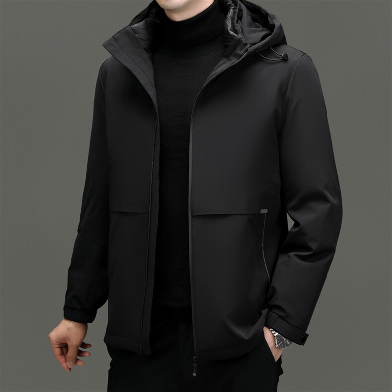 BNYR809钱塘2020-2商务简约冬季厚款中年男士90鸭绒羽绒服P255,男装羽绒服,钱塘207-2