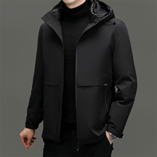 BNYR809钱塘2020-2商务简约冬季厚款中年男士90鸭绒羽绒服P255，男装羽绒服，钱塘207-2